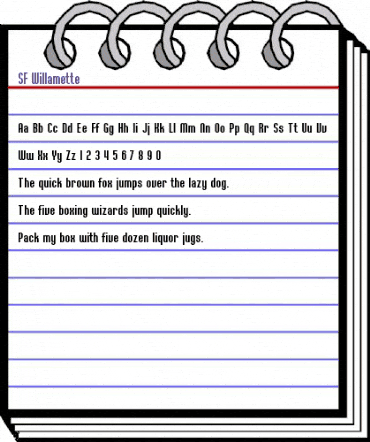 SF Willamette Regular animated font preview SF Willamette Regular animated font preview