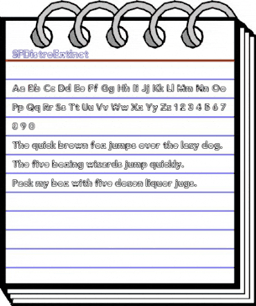 SF Distro Extinct TTF Regular animated font preview SF Distro Extinct TTF Regular animated font preview