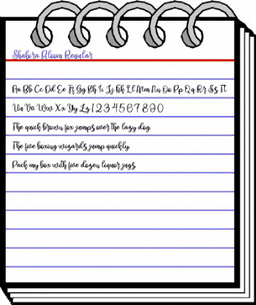 Shabira Bloom Regular animated font preview Shabira Bloom Regular animated font preview