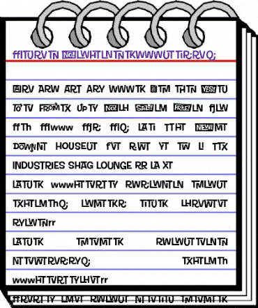 Shag-LoungeExtras Regular animated font preview Shag-LoungeExtras Regular animated font preview