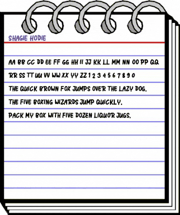 Shagie Hodie Regular animated font preview Shagie Hodie Regular animated font preview