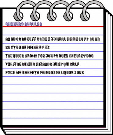 Shakers Regular animated font preview Shakers Regular animated font preview
