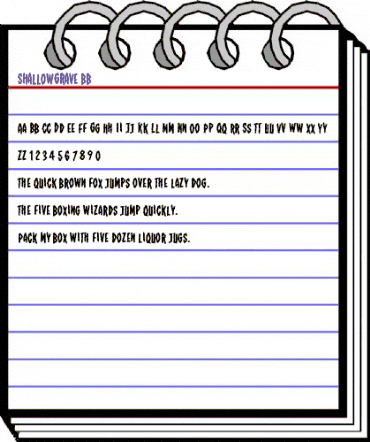 ShallowGrave BB Regular animated font preview ShallowGrave BB Regular animated font preview