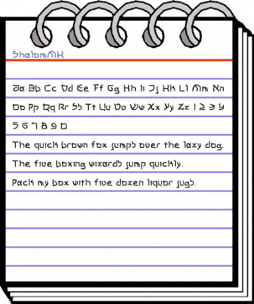 ShalomMK Regular animated font preview ShalomMK Regular animated font preview