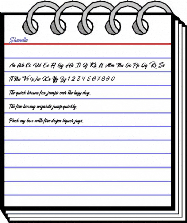 Shanella Regular animated font preview Shanella Regular animated font preview