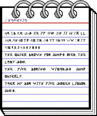 Shangvia Regular animated font preview Shangvia Regular animated font preview