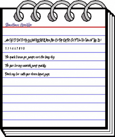 Shanthans Regular animated font preview