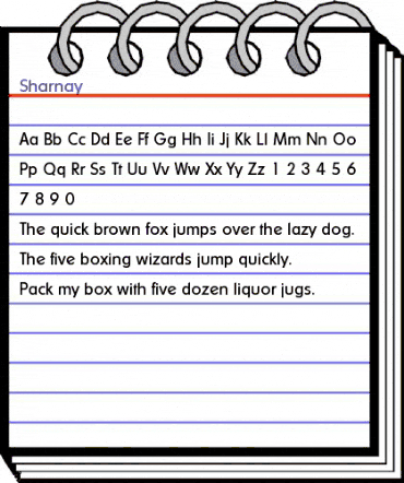 Sharnay Regular animated font preview Sharnay Regular animated font preview