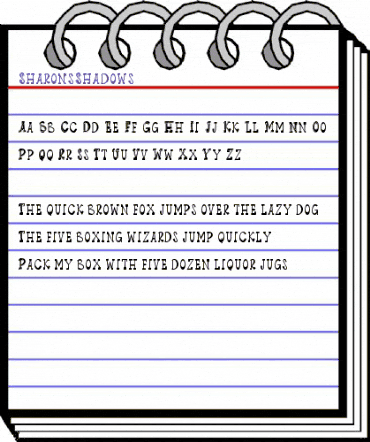 SharonsShadows Regular animated font preview SharonsShadows Regular animated font preview