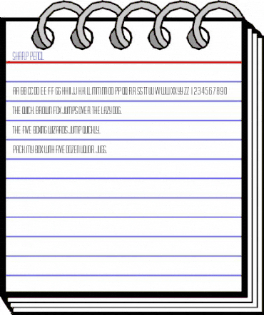 Sharp Pencil Regular animated font preview