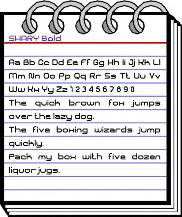 SHARY Bold animated font preview SHARY Bold animated font preview