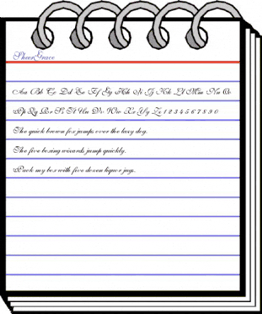 SheerGrace Regular animated font preview SheerGrace Regular animated font preview