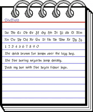 Sheffield Regular animated font preview Sheffield Regular animated font preview