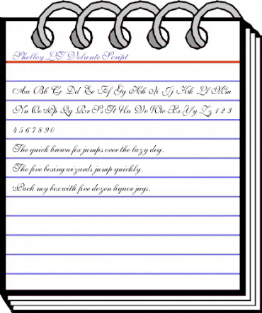 Shelley LT VolanteScript Regular animated font preview Shelley LT VolanteScript Regular animated font preview