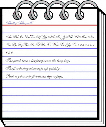 ShellyAllegroC Regular animated font preview ShellyAllegroC Regular animated font preview