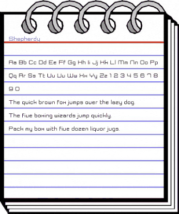 Shepherdy Regular animated font preview Shepherdy Regular animated font preview