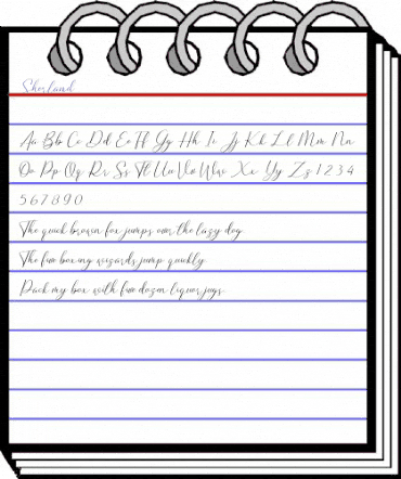 Sherland Regular animated font preview Sherland Regular animated font preview