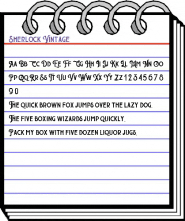 Sherlock Vintage animated font preview Sherlock Vintage animated font preview
