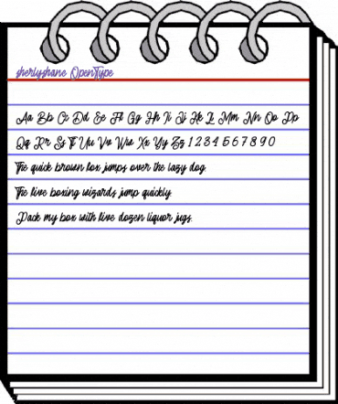 Sherly Shane Regular animated font preview Sherly Shane Regular animated font preview