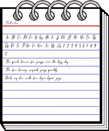 Shettricka Regular animated font preview Shettricka Regular animated font preview