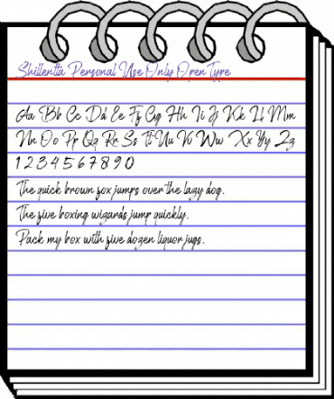 Shillentta Personal Use Only Regular animated font preview Shillentta Personal Use Only Regular animated font preview