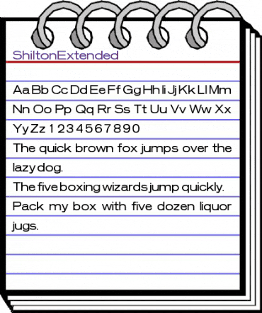 ShiltonExtended Regular animated font preview ShiltonExtended Regular animated font preview