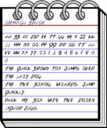 SHIMASU BRUSH Regular animated font preview SHIMASU BRUSH Regular animated font preview