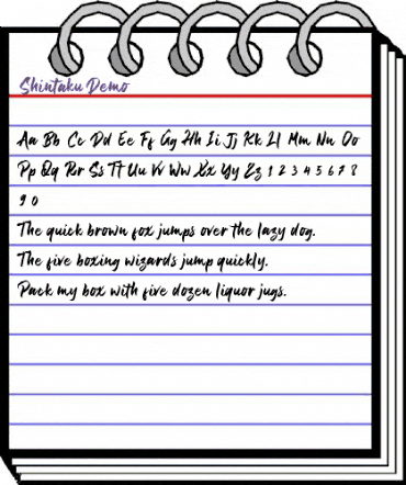 Shintaku Demo Regular animated font preview Shintaku Demo Regular animated font preview