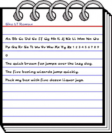 Sho LT Roman Regular animated font preview Sho LT Roman Regular animated font preview