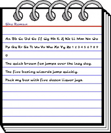 Sho Regular animated font preview Sho Regular animated font preview