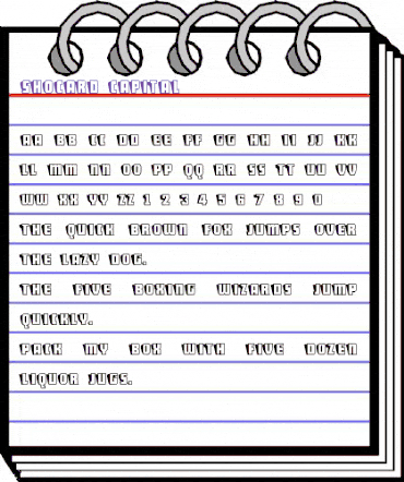 ShoCard Capital Regular animated font preview ShoCard Capital Regular animated font preview