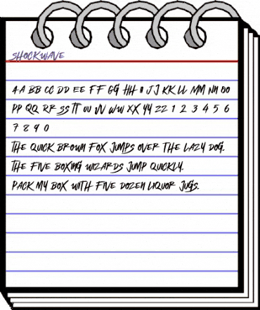 Shockwave Regular animated font preview Shockwave Regular animated font preview