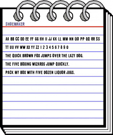 Shoemaker Regular animated font preview Shoemaker Regular animated font preview