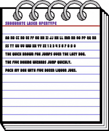 Shogunate Laser Regular animated font preview Shogunate Laser Regular animated font preview