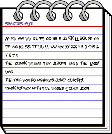 Shoguns Clan Regular animated font preview