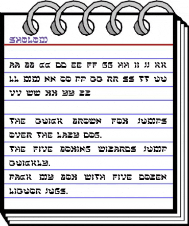 Sholom Regular animated font preview Sholom Regular animated font preview