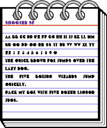 Shooter SF Regular animated font preview Shooter SF Regular animated font preview