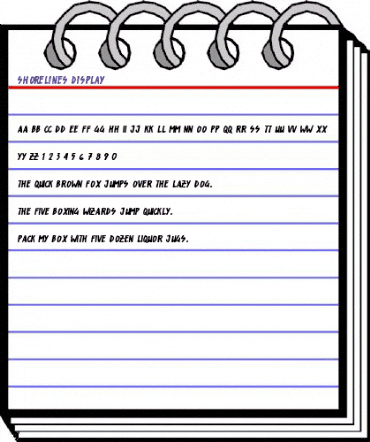 Shorelines Display Regular animated font preview Shorelines Display Regular animated font preview