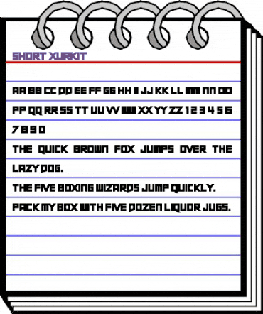 Short Xurkit Regular animated font preview Short Xurkit Regular animated font preview