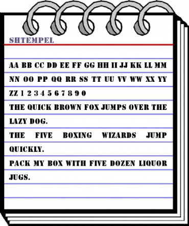Shtempel Regular animated font preview Shtempel Regular animated font preview