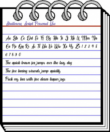 Shuttezerg Script Personal Use Regular animated font preview Shuttezerg Script Personal Use Regular animated font preview