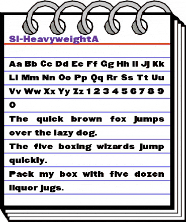 SI-Heavyweight A animated font preview SI-Heavyweight A animated font preview