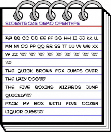Sidestroke DEMO animated font preview Sidestroke DEMO animated font preview