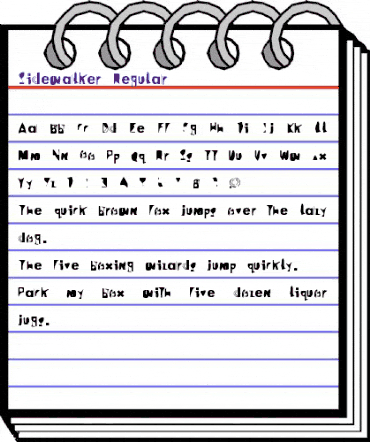 Sidewalker Regular animated font preview Sidewalker Regular animated font preview