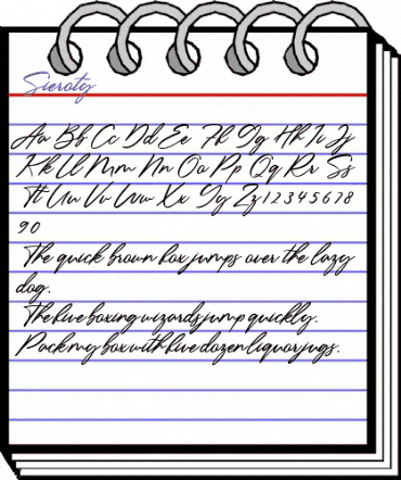 Sieroty Regular animated font preview Sieroty Regular animated font preview
