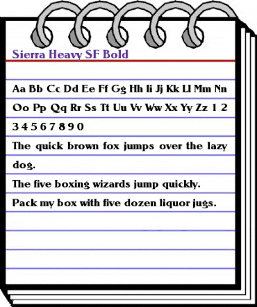 Sierra Heavy SF Bold animated font preview Sierra Heavy SF Bold animated font preview