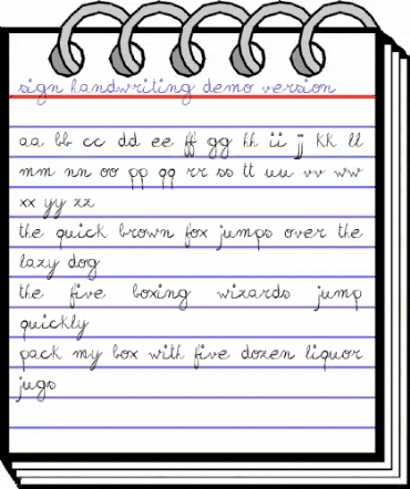 sign-handwriting_demo-version Regular animated font preview sign-handwriting_demo-version Regular animated font preview