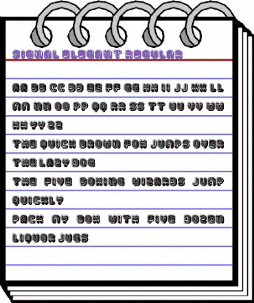Signal Elegant Regular animated font preview