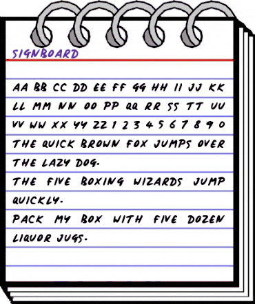 Signboard Regular animated font preview Signboard Regular animated font preview