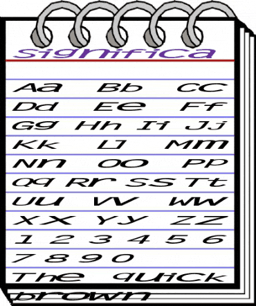 Significa Regular animated font preview